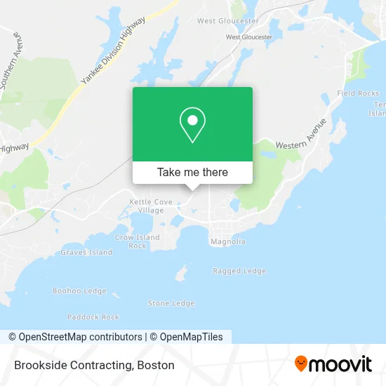 Brookside Contracting map