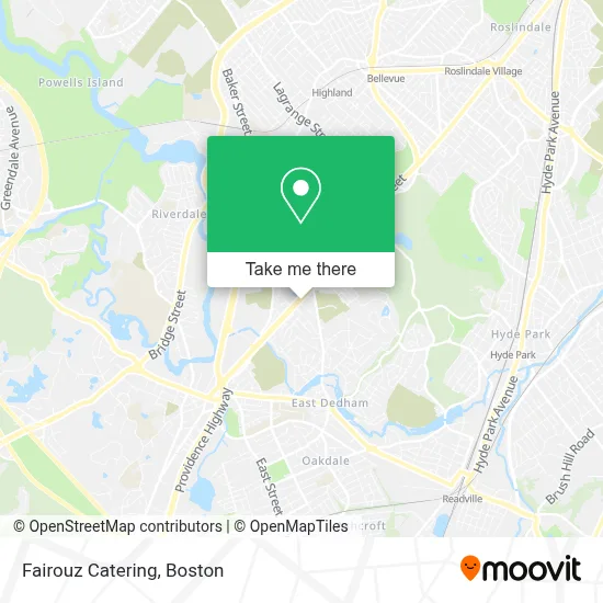 Fairouz Catering map