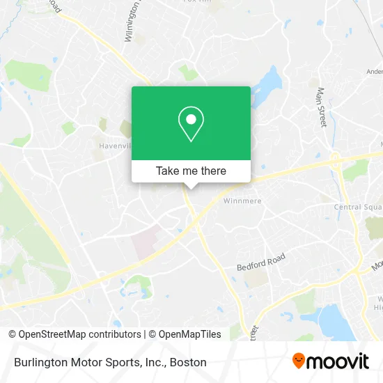 Burlington Motor Sports, Inc. map