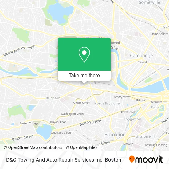 D&G Towing And Auto Repair Services Inc map