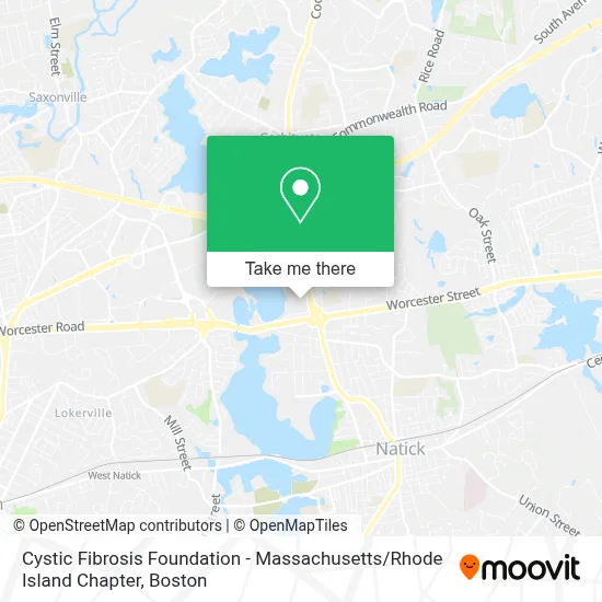 Cystic Fibrosis Foundation - Massachusetts / Rhode Island Chapter map