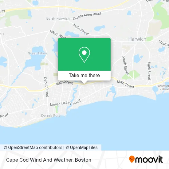 Cape Cod Wind And Weather map