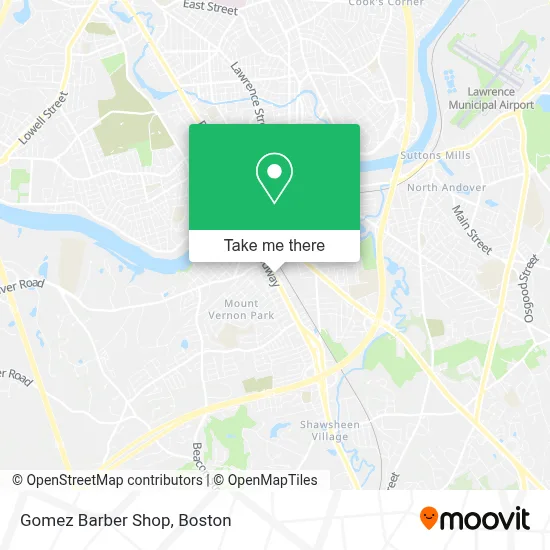 Gomez Barber Shop map