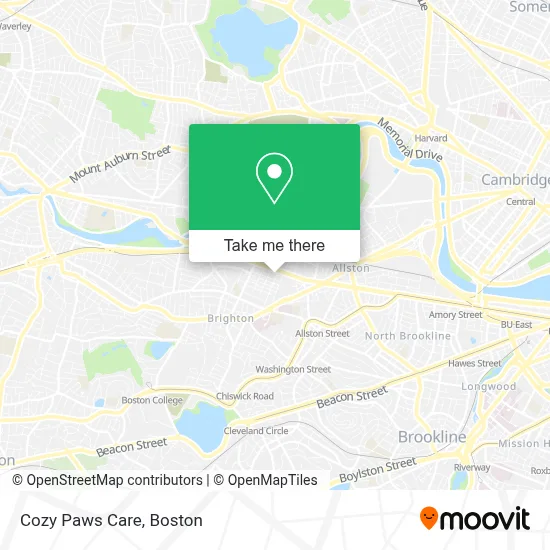 Cozy Paws Care map