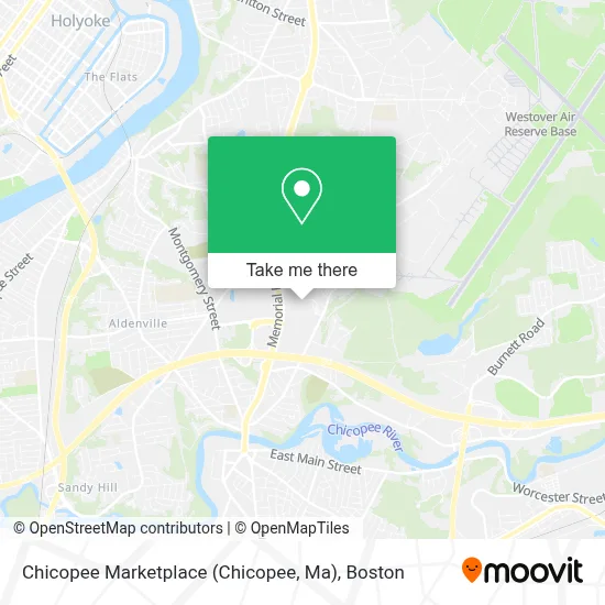 Chicopee Marketplace (Chicopee, Ma) map
