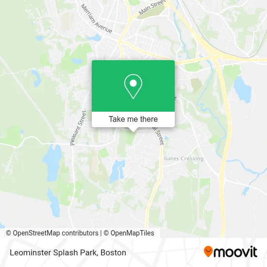 Leominster Splash Park map