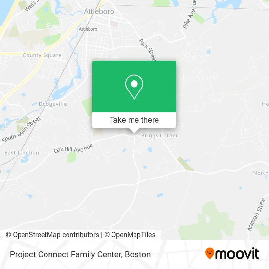 Project Connect Family Center map