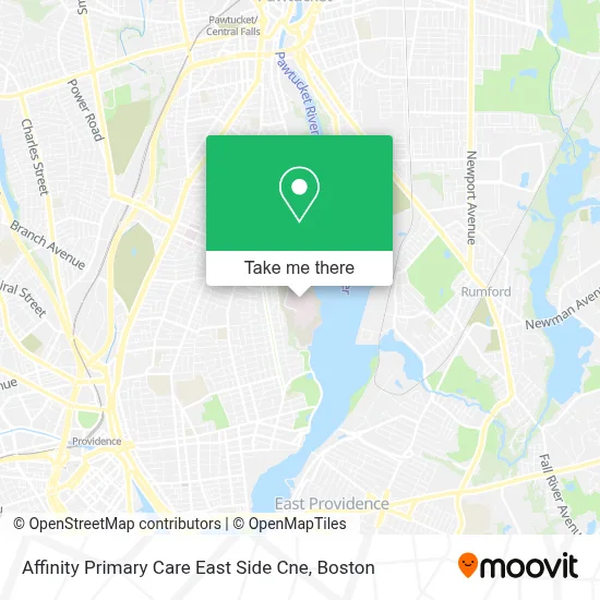 Affinity Primary Care East Side Cne map