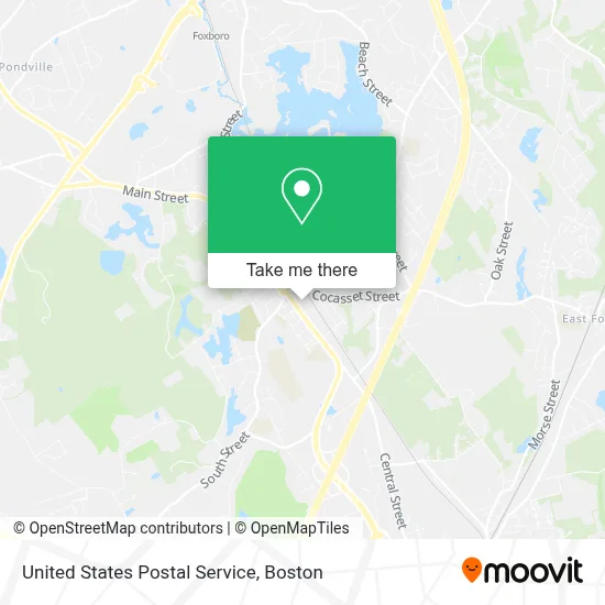 United States Postal Service map