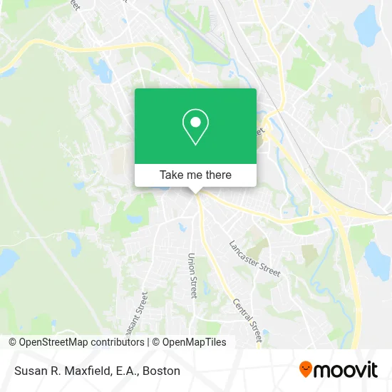 Susan R. Maxfield, E.A. map