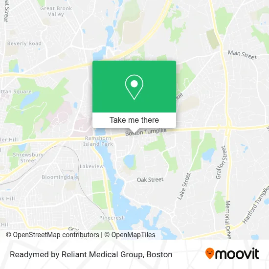 Readymed by Reliant Medical Group map