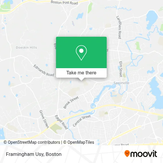 Framingham Usy map