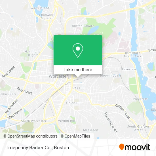 Truepenny Barber Co. map