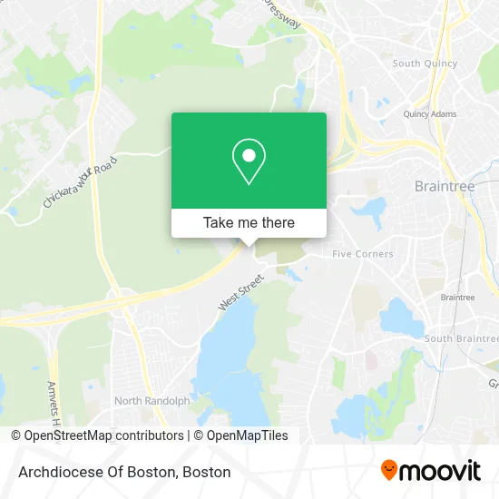 Archdiocese Of Boston map