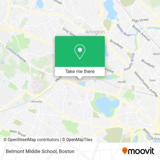 Belmont Middle School map