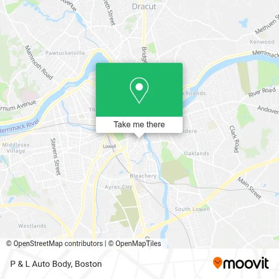 P & L Auto Body map