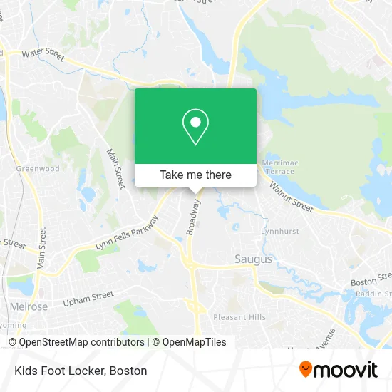 Kids Foot Locker map