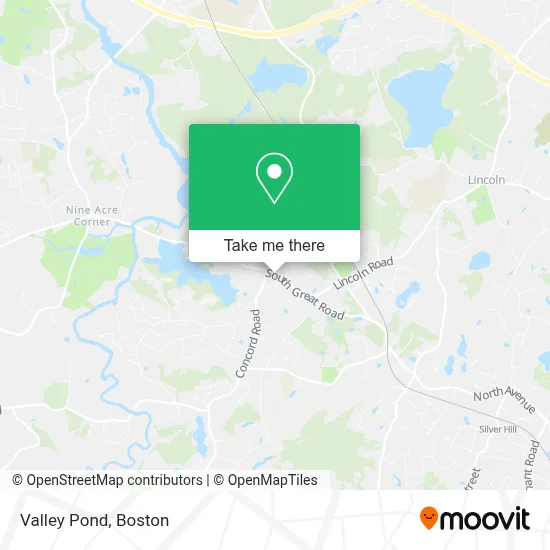 Valley Pond map