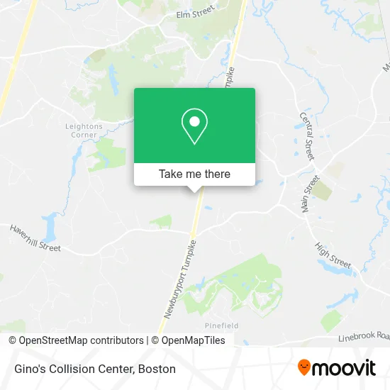 Gino's Collision Center map