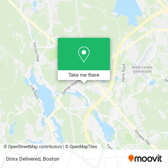 Drinx Delivered map