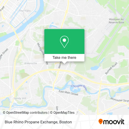 Blue Rhino Propane Exchange map