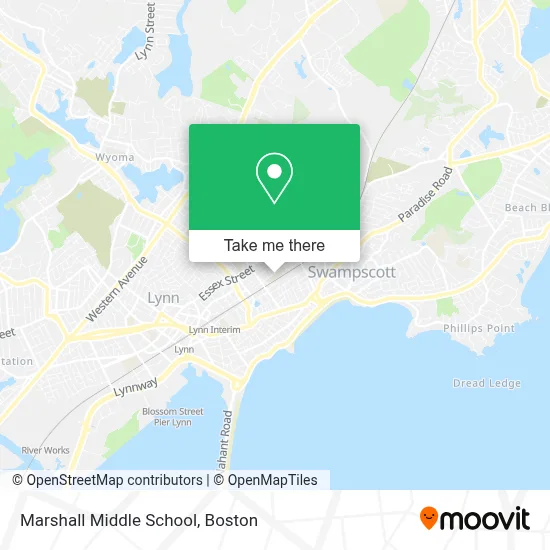 Marshall Middle School map