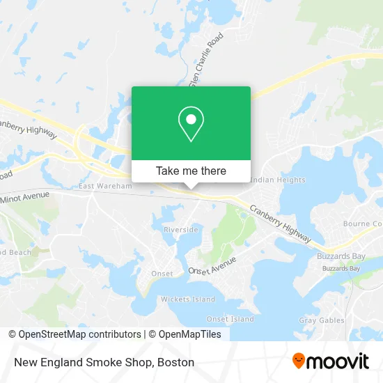 New England Smoke Shop map