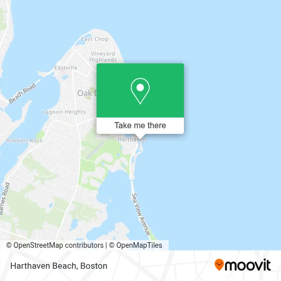 Harthaven Beach map