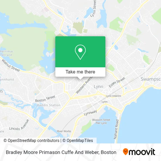 Bradley Moore Primason Cuffe And Weber map