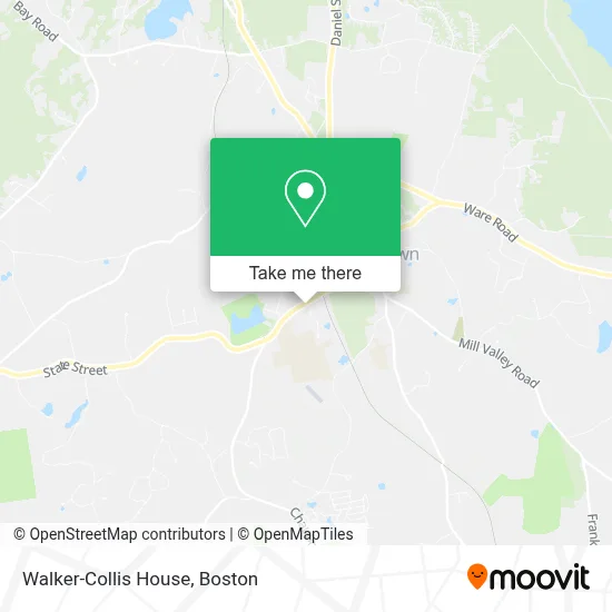 Walker-Collis House map