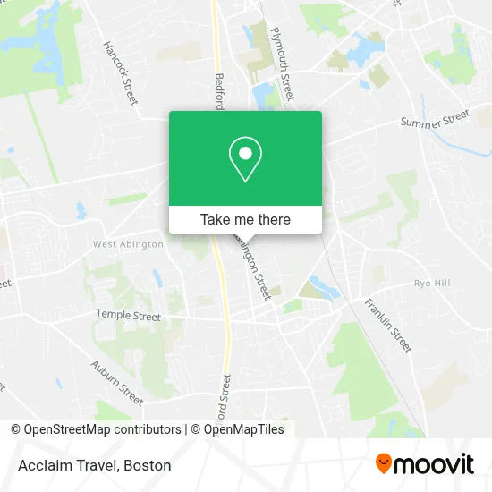 Acclaim Travel map