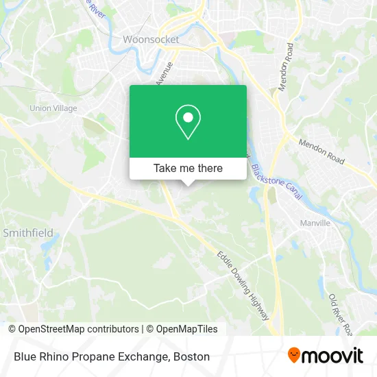 Blue Rhino Propane Exchange map