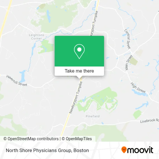 North Shore Physicians Group map