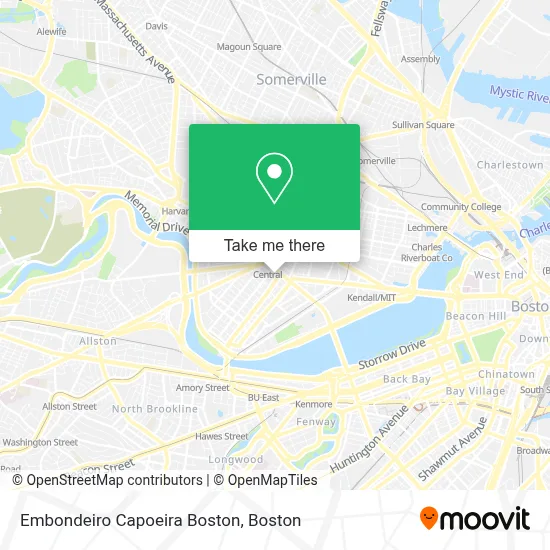 Embondeiro Capoeira Boston map