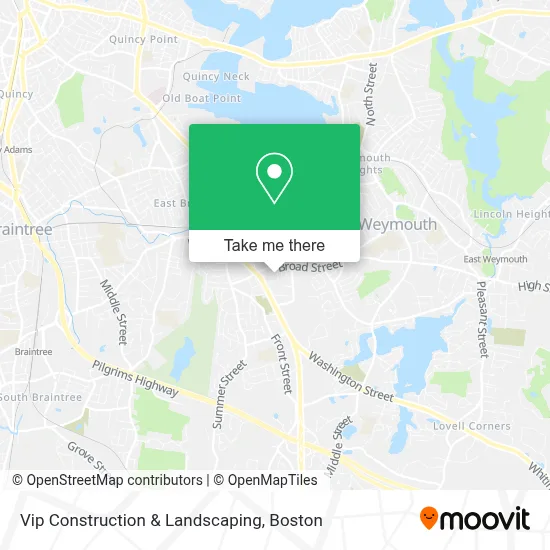 Vip Construction & Landscaping map