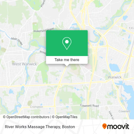 River Works Massage Therapy map