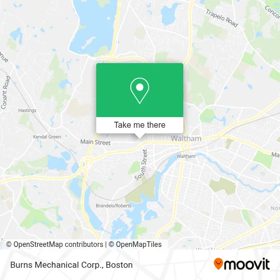Burns Mechanical Corp. map