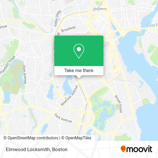 Elmwood Locksmith map