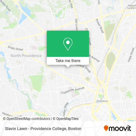 Slavin Lawn - Providence College map