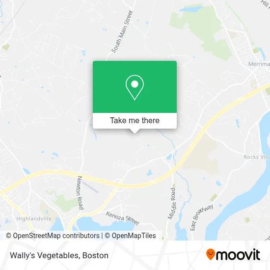 Wally's Vegetables map