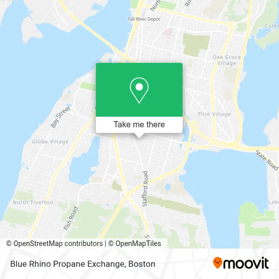 Blue Rhino Propane Exchange map