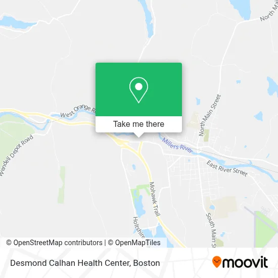 Desmond Calhan Health Center map
