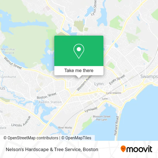 Nelson's Hardscape & Tree Service map