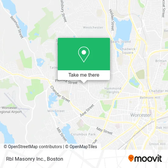 Rbl Masonry Inc. map