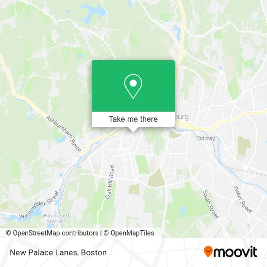 New Palace Lanes map
