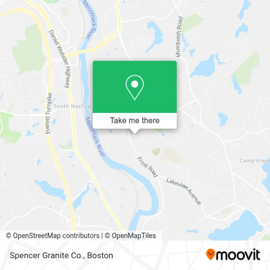 Spencer Granite Co. map