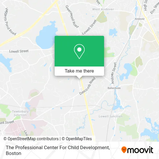 The Professional Center For Child Development map