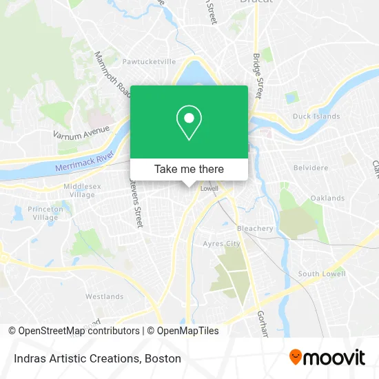 Indras Artistic Creations map