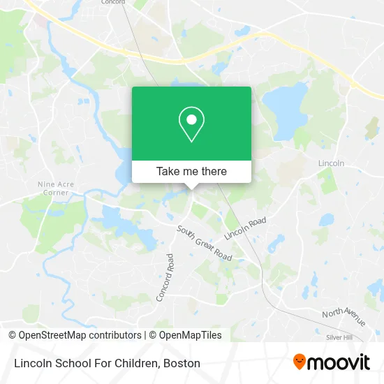 Lincoln School For Children map