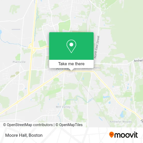Moore Hall map